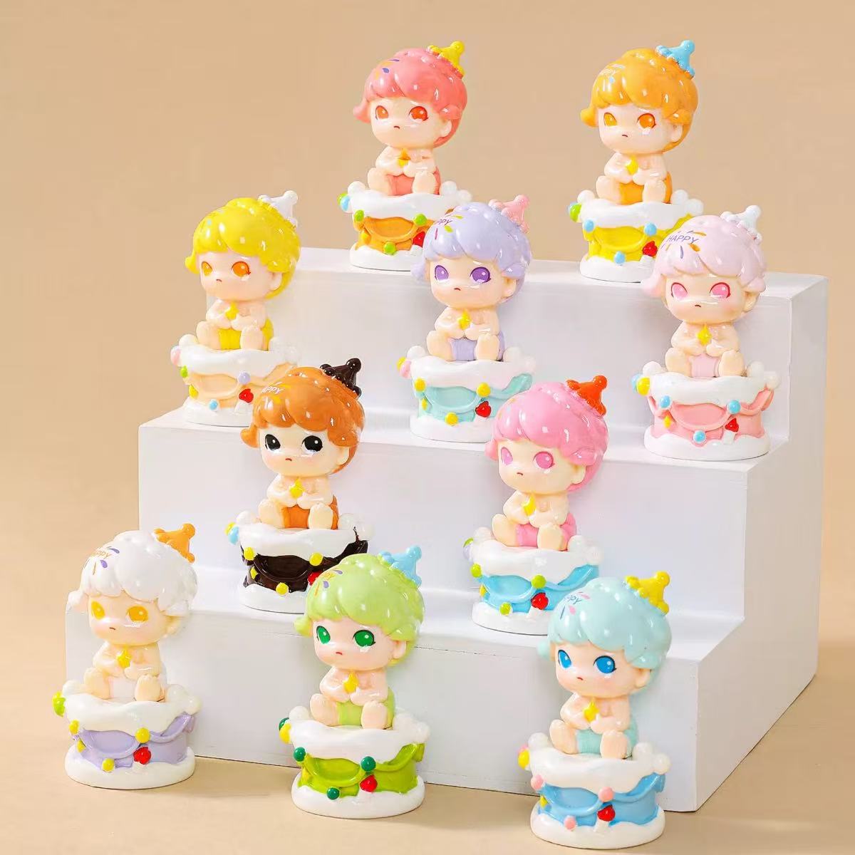 Niche Cute Didi Birthday Cake Mini Figurine Ornament