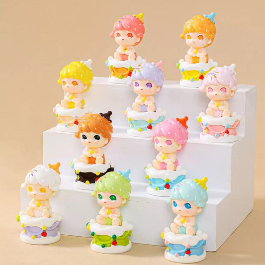 Niche Cute Didi Birthday Cake Mini Figurine Ornament